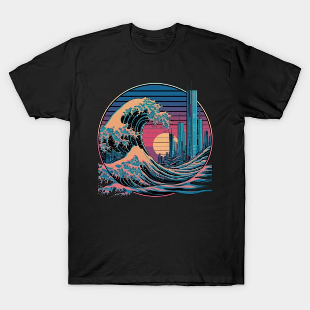 The Great Retro Wave japan cyberpunk T-Shirt by Aldrvnd